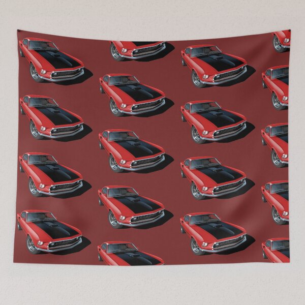 Item preview, 1969 ford mustang mach 1 in red designed and sold by candc-retro.