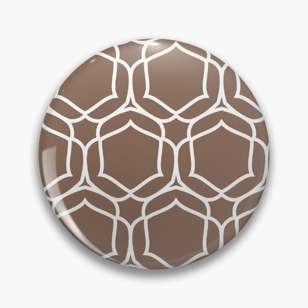 Artikelvorschau, Mid-tone Brown and White Shape Tile Pattern 2 Pairs Dunn & Edwards 2022 Color of the Year Art & Craft DET682 - Colour Trends - Hue - Shade entworfen und verkauft von ColorOfTheYears.