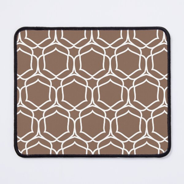 Artikelvorschau, Mid-tone Brown and White Shape Tile Pattern 2 Pairs Dunn & Edwards 2022 Color of the Year Art & Craft DET682 - Colour Trends - Hue - Shade entworfen und verkauft von ColorOfTheYears.