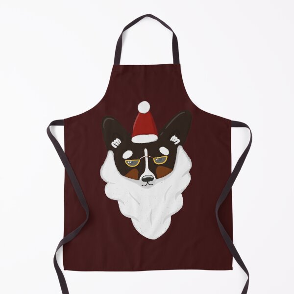 Item preview, Welsh corgi Santa Claus black with tan points designed and sold by gavayka.