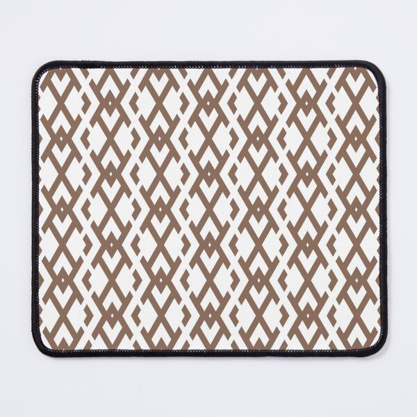 Artikelvorschau, Mid-tone Brown and White Vertical Zig Zag Pattern Pairs Dunn & Edwards 2022 Color of the Year Art & Craft DET682 - Colour Trends - Hue - Shade entworfen und verkauft von ColorOfTheYears.