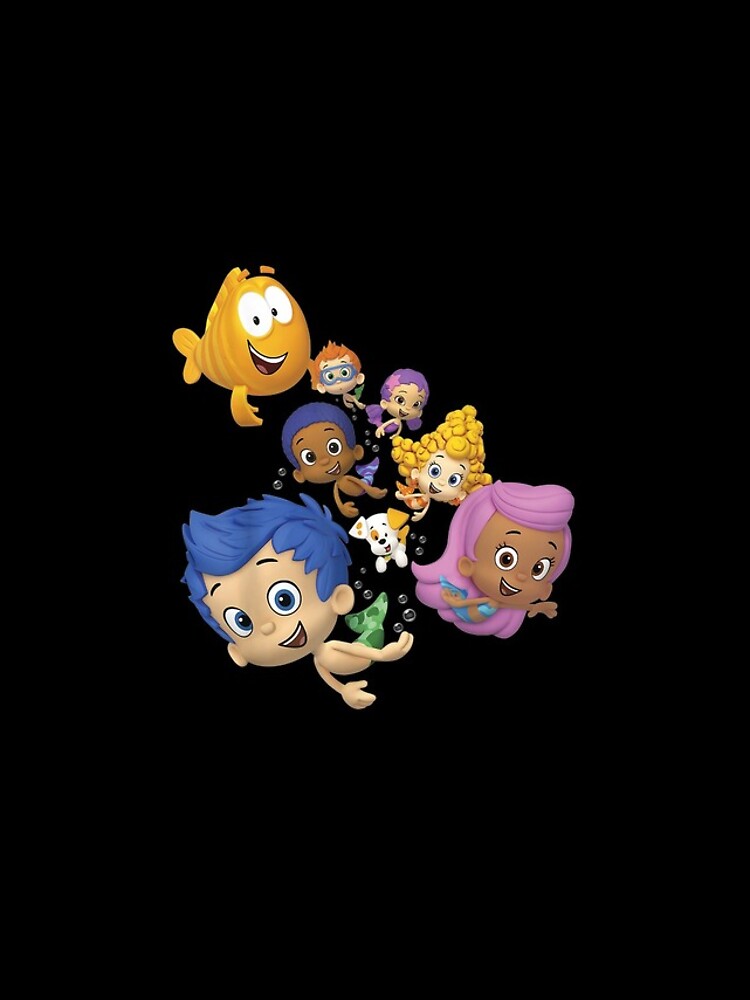 Disover Bubble Guppies Full Castwimming Portrait iPhone Case