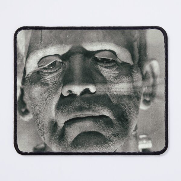 Item preview, Frankenstein, vintage movie poster, Boris Karloff, horror film, Mary Shelley book cover designed and sold by Spallutos.