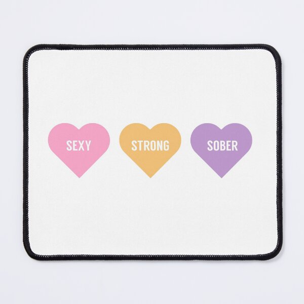 Item preview, Sexy strong sober proud woman soberversary from the heart designed and sold by portrait4you.