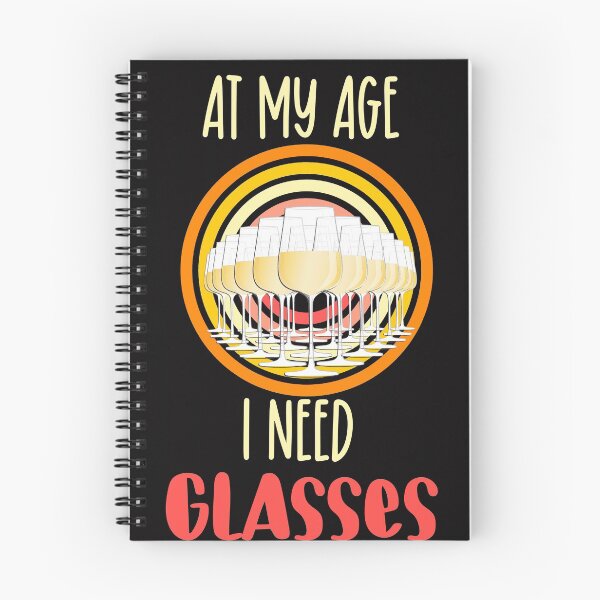Item preview, At my age I need glasses vintage- funny wine designed and sold by Designs Of all kinds.