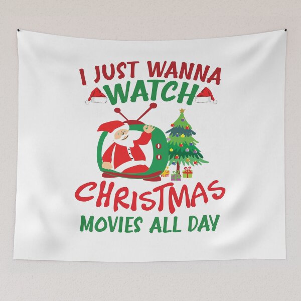 Item preview, I Just Wanna Watch Christmas Movies all day Family Xmas Gift designed and sold by happy gift art.
