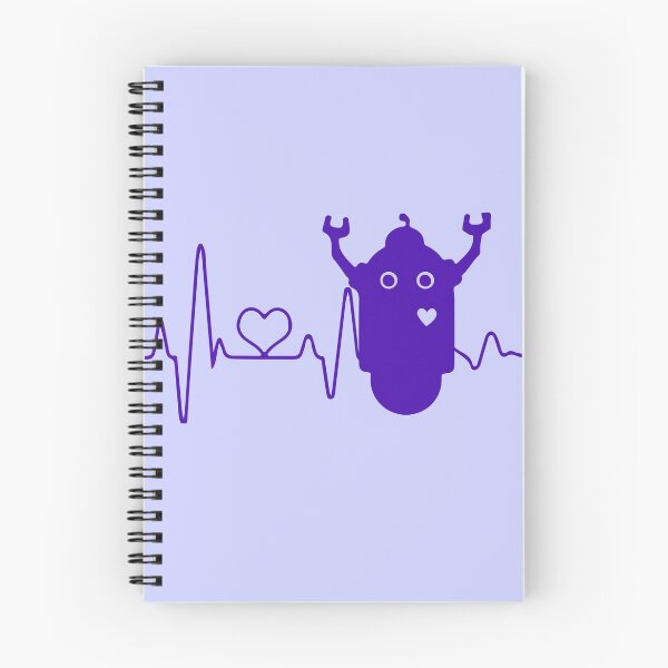 Item preview, Violet Funny Robot Heartbeat Design designed and sold by Red-ElYoubi.