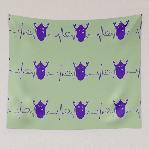 Item preview, Violet Funny Robot Heartbeat Design designed and sold by Red-ElYoubi.