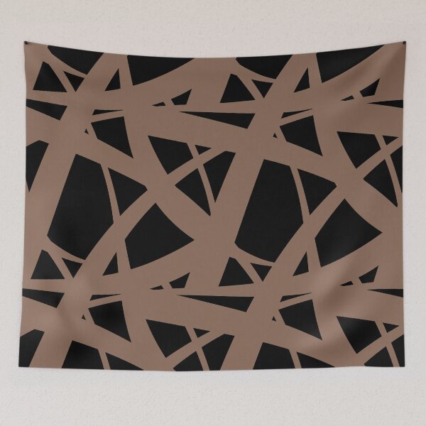 Artikelvorschau, Mid-tone Brown and Black Abstract Mosaic Pattern 3 Pairs Dunn & Edwards 2022 Color of the Year Art & Craft DET682 - Colour Trends - Hue - Shade entworfen und verkauft von ColorOfTheYears.