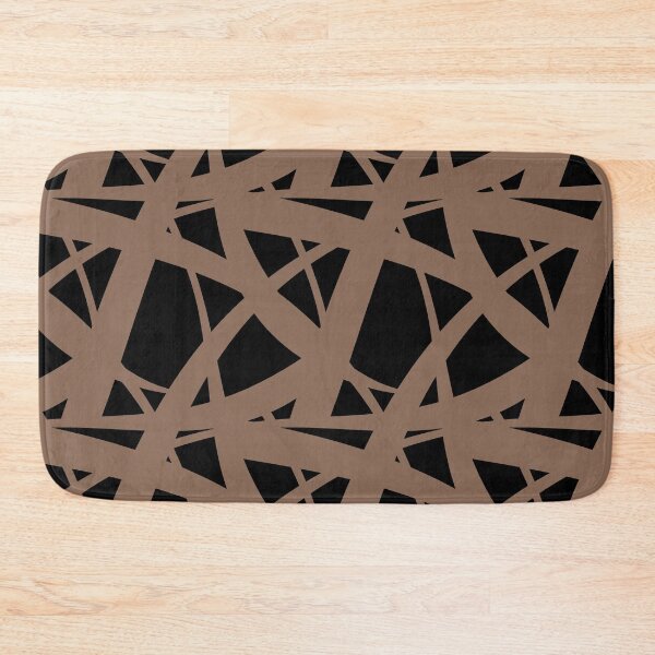 Artikelvorschau, Mid-tone Brown and Black Abstract Mosaic Pattern 3 Pairs Dunn & Edwards 2022 Color of the Year Art & Craft DET682 - Colour Trends - Hue - Shade entworfen und verkauft von ColorOfTheYears.