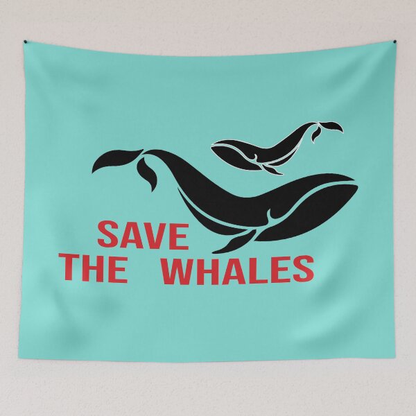 Item preview, Whale Hunting Protest / Save The Whales / Stop Whaling designed and sold by STOREMAAR.