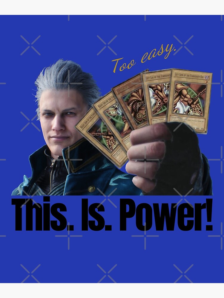 Vergil Devil May Cry funny face meme Poster for Sale by KefrostDs