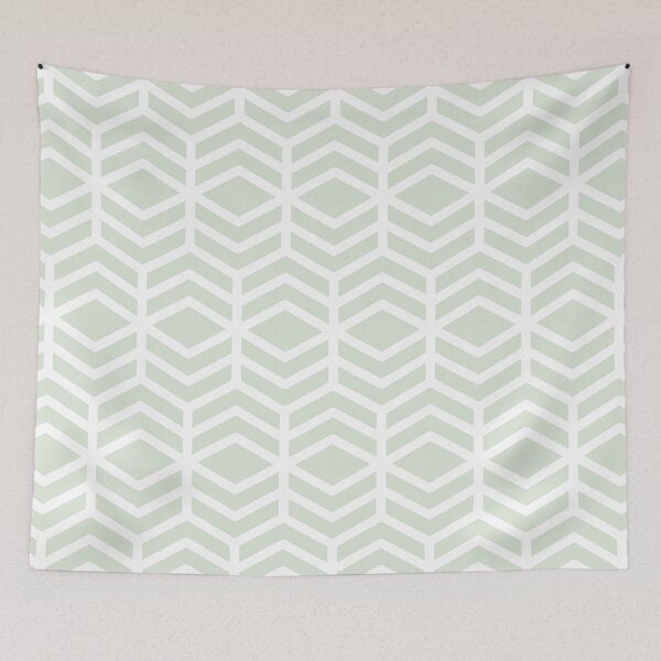 Aperçu de l'œuvre Green and White Chevron Line Shape Pattern Pairs PPG 2022 Popular Color Lime Daiquiri PPG1127-1 - Colour Trends - Hue - Shade créée et vendue par ColorOfTheYears.