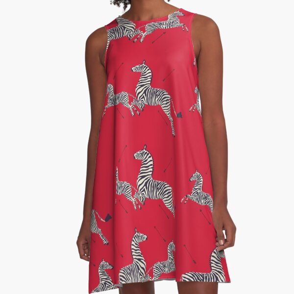 Item preview, Scalamandré Zebra (red) / The Royal Tenenbaums designed and sold by lecinemaparadis.