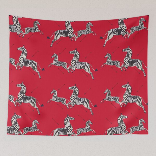 Item preview, Scalamandré Zebra (red) / The Royal Tenenbaums designed and sold by lecinemaparadis.