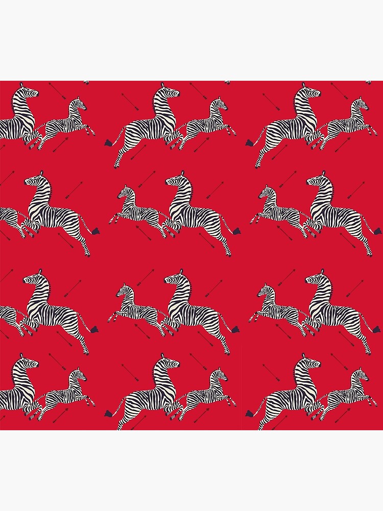 "Scalamandré Zebra (red) / The Royal Tenenbaums" Poster by