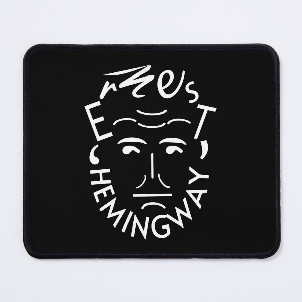 Item preview, Hemingway, Typographic portrait designed and sold by SkyAfterDusk.
