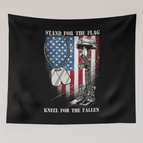 Item preview, STAND FOR THE FLAG KNEEL FOR THE FALLEN designed and sold by theshirt79.