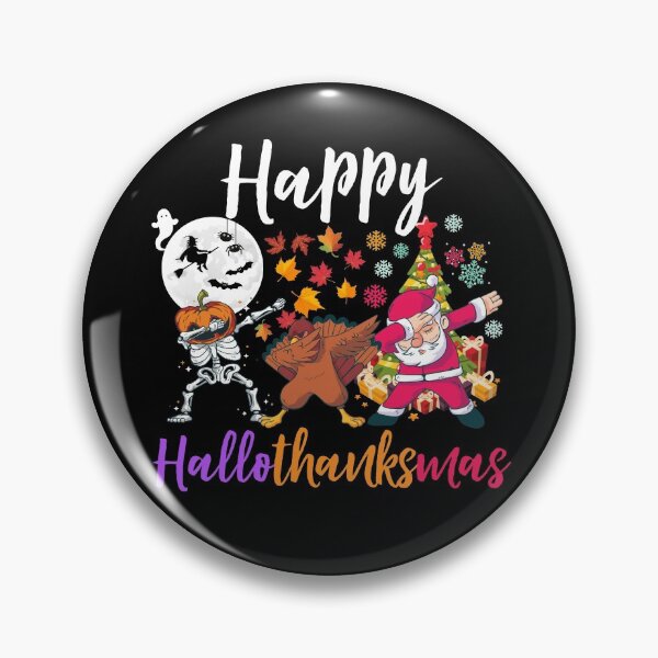 Item preview, Happy Hallothanksmas - Dabbing Halloween Thanksgiving Christmas Gift Idea designed and sold by ohmier.