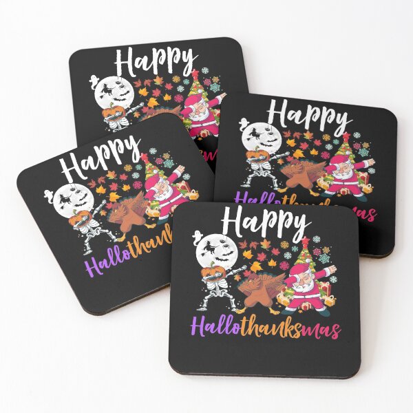 Item preview, Happy Hallothanksmas - Dabbing Halloween Thanksgiving Christmas Gift Idea designed and sold by ohmier.