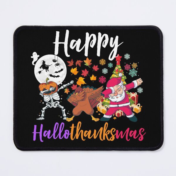 Item preview, Happy Hallothanksmas - Dabbing Halloween Thanksgiving Christmas Gift Idea designed and sold by ohmier.