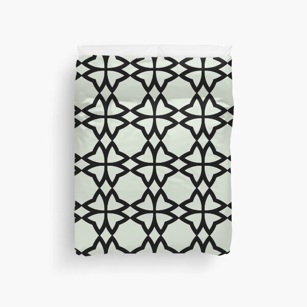 Item preview, Green and Black Minimal Symmetrical Flower Pattern Pairs PPG 2022 Popular Color Lime Daiquiri PPG1127-1 - Colour Trends - Hue - Shade designed and sold by ColorOfTheYears.