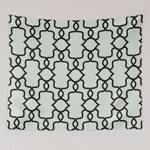 Aperçu de l'œuvre Green and Black Ornamental Shape Pattern 4 Pairs PPG 2022 Popular Color Lime Daiquiri PPG1127-1 - Colour Trends - Hue - Shade créée et vendue par ColorOfTheYears.