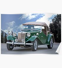 1953 MG TD Roadster Poster