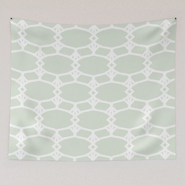 Aperçu de l'œuvre Green and White Ornamental Shape Pattern 5 Pairs PPG 2022 Popular Color Lime Daiquiri PPG1127-1 - Colour Trends - Hue - Shade créée et vendue par ColorOfTheYears.