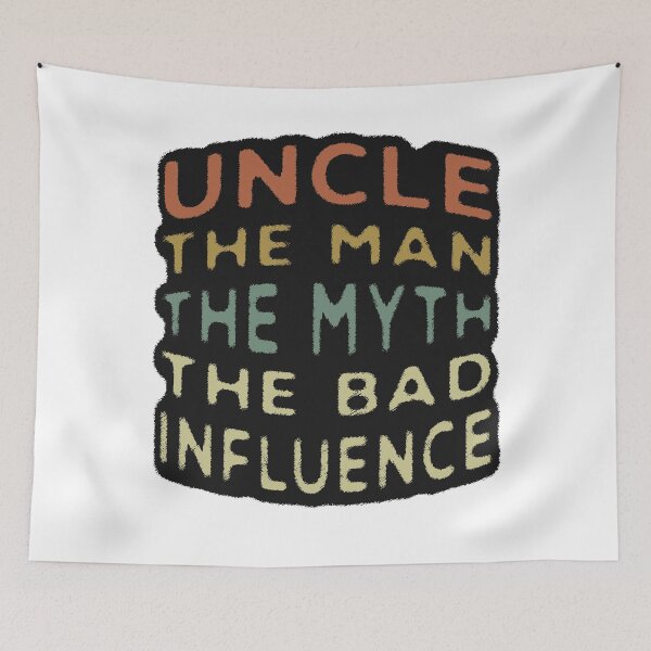 Item preview, Mens Vintage Fun Uncle Man Myth Bad Influence designed and sold by csoDesign.