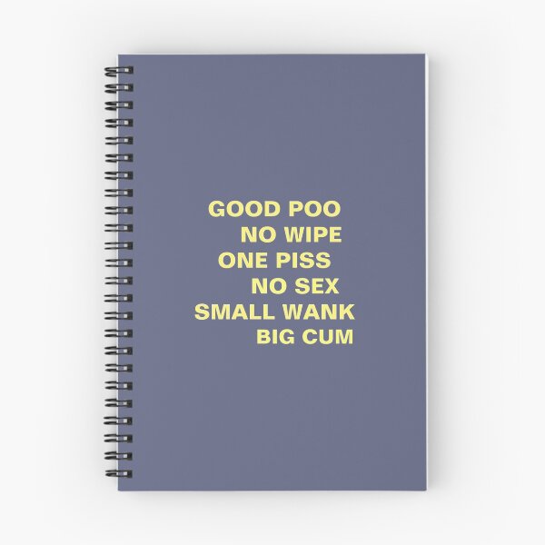 Item preview, GOOD POO NO WIPE ONE PISS NO SEX SMALL WANK BIG CUM    designed and sold by fashionablydead.