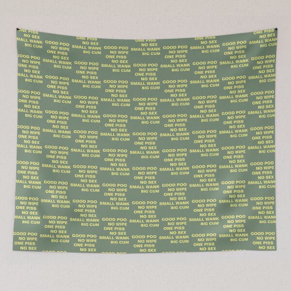 Item preview, GOOD POO NO WIPE ONE PISS NO SEX SMALL WANK BIG CUM    designed and sold by fashionablydead.