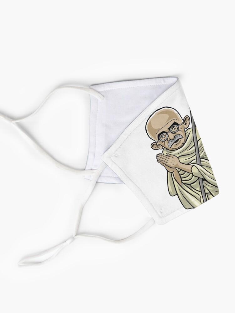 Alternate view of Mahatma Gandhi (1869-1948) Mask