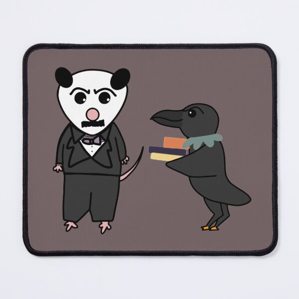 Item preview, Edgar Allen Possum with Raven designed and sold by Roanasaurus.