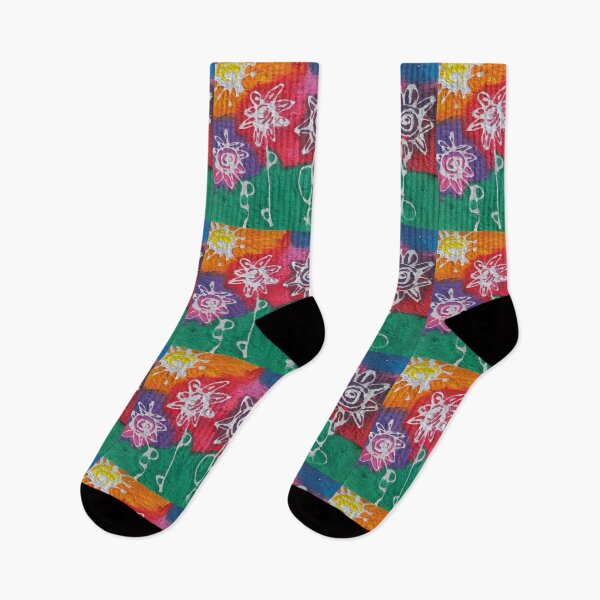 Item preview, Colourful Abstract Flowers designed and sold by WelshStuff.