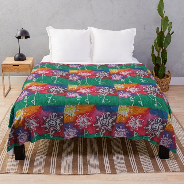 Item preview, Colourful Abstract Flowers designed and sold by WelshStuff.