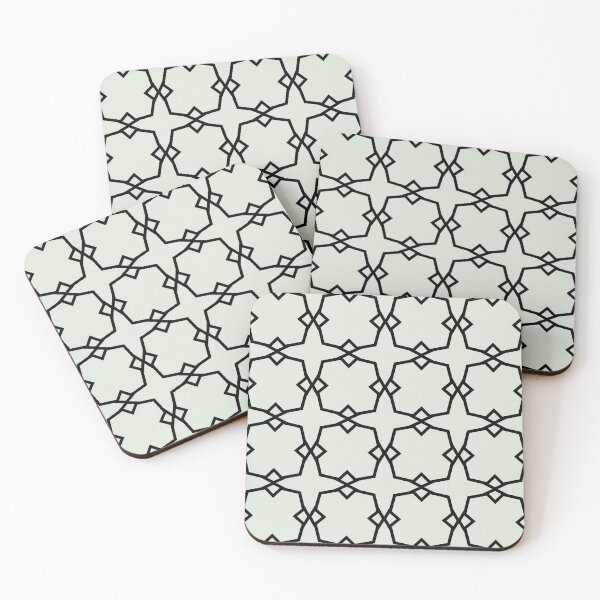 Artikelvorschau, Green and Black Tessellation Line Pattern 30 Pairs PPG 2022 Popular Color Lime Daiquiri PPG1127-1 - Colour Trends - Hue - Shade entworfen und verkauft von ColorOfTheYears.