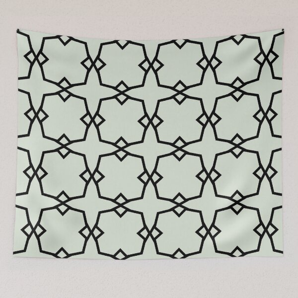 Aperçu de l'œuvre Green and Black Tessellation Line Pattern 30 Pairs PPG 2022 Popular Color Lime Daiquiri PPG1127-1 - Colour Trends - Hue - Shade créée et vendue par ColorOfTheYears.