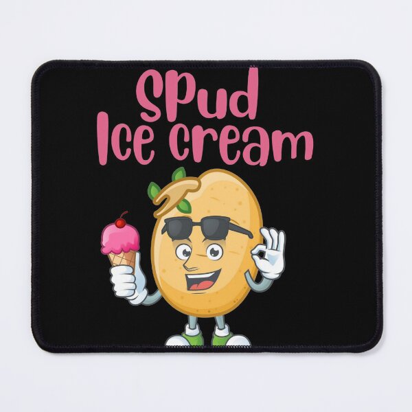 Item preview, Cute Spud Potato with Ice Cream funny gift design designed and sold by Sheepherder120.