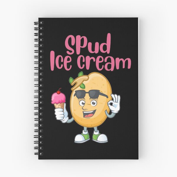 Item preview, Cute Spud Potato with Ice Cream funny gift design designed and sold by Sheepherder120.