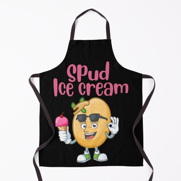 Item preview, Cute Spud Potato with Ice Cream funny gift design designed and sold by Sheepherder120.