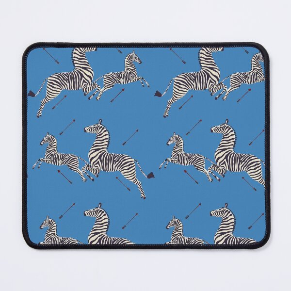 Item preview, Scalamandré Zebra (blue) / The Royal Tenenbaums designed and sold by lecinemaparadis.