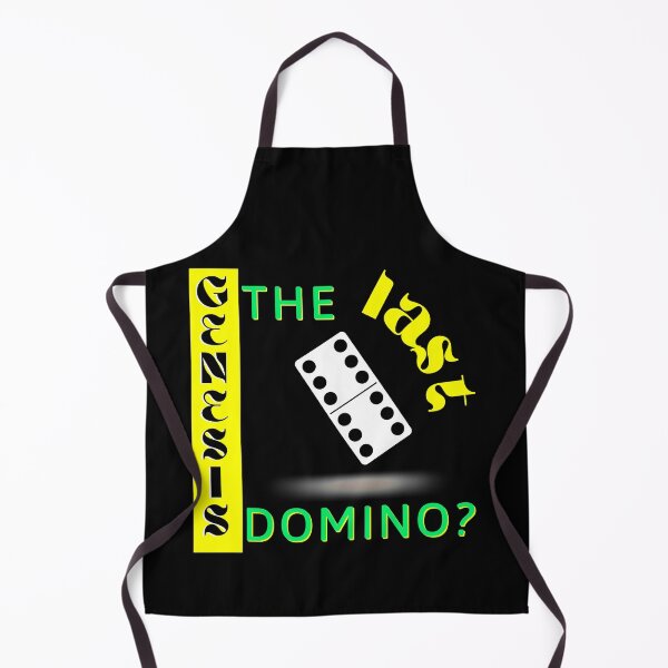 Item preview, The Last Domino? Genesis On Black Background designed and sold by Rainbows Rock.