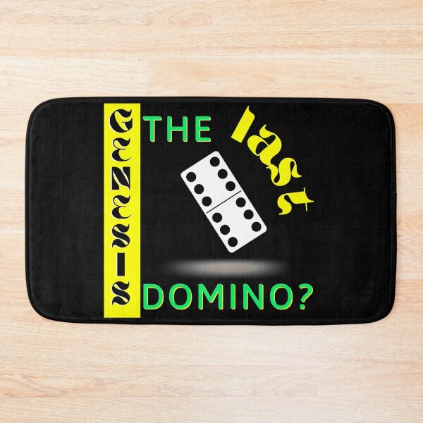 Item preview, The Last Domino? Genesis On Black Background designed and sold by Rainbows Rock.