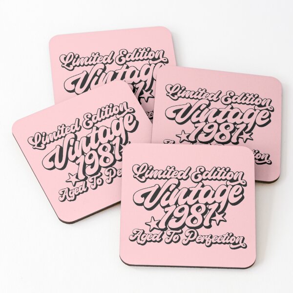 Item preview, Pink 40th Birthday - Vintage 1981 Limited Edition and Aged to Perfection designed and sold by EKartPrints.