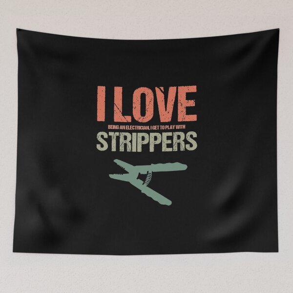 Item preview, Lineman I Love Being An Electrician To Play With Strippers designed and sold by Nessshirts.