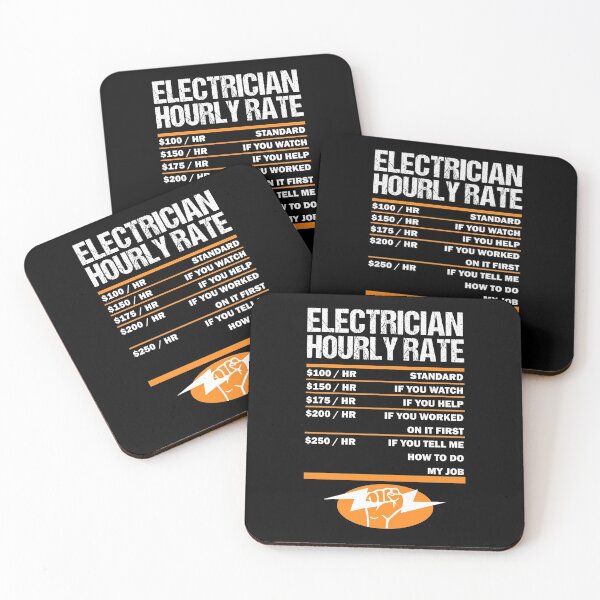 Item preview, Electricians Hourly Rate Lineman Electrician Electricity designed and sold by Nessshirts.