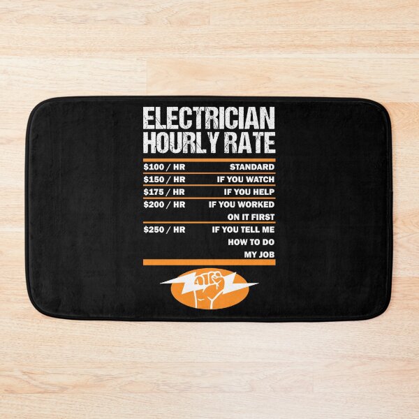 Item preview, Electricians Hourly Rate Lineman Electrician Electricity designed and sold by Nessshirts.