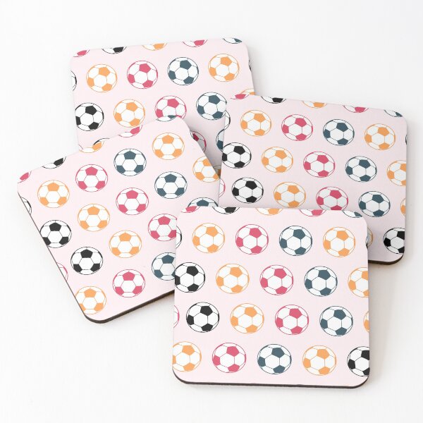 Item preview, Soccer Ball Girl for Soccer Lovers Pattern in Pink  designed and sold by ArtBIU.