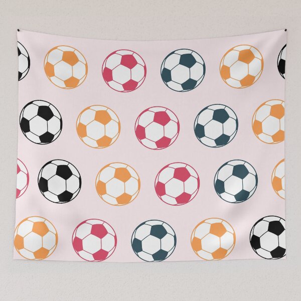 Item preview, Soccer Ball Girl for Soccer Lovers Pattern in Pink  designed and sold by ArtBIU.